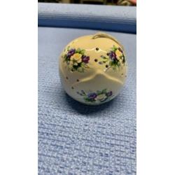 Geur Bal Motief Rond met blauw en gele bloemen er op
