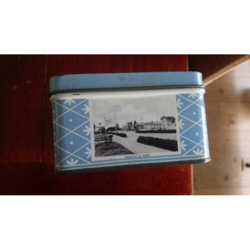 Souvenir blikje Weesp, foto's jaren 50/60 brocante stast