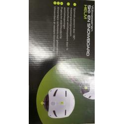 Ski en snowboard helm nieuw wit volwassen