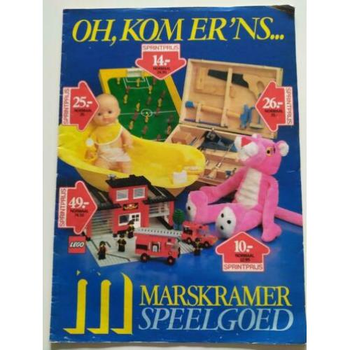 De Marskramer 1984 speelgoed folder Playmobil A-Team Lego
