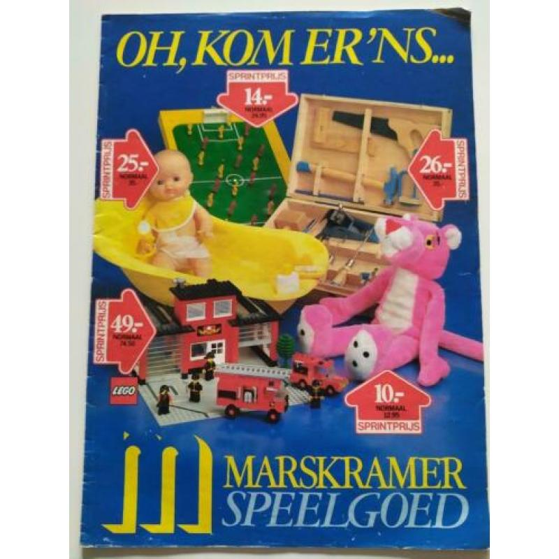 De Marskramer 1984 speelgoed folder Playmobil A-Team Lego