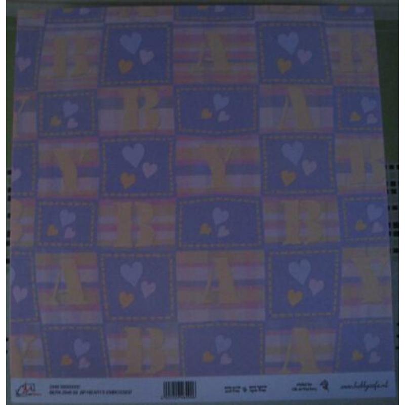 Scrapbook vel papier blad thema: Baby.