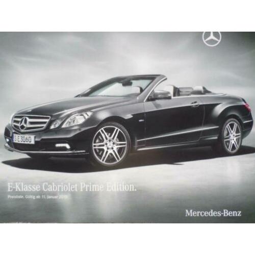 Mercedes E Klasse Cabrio Prime Edition