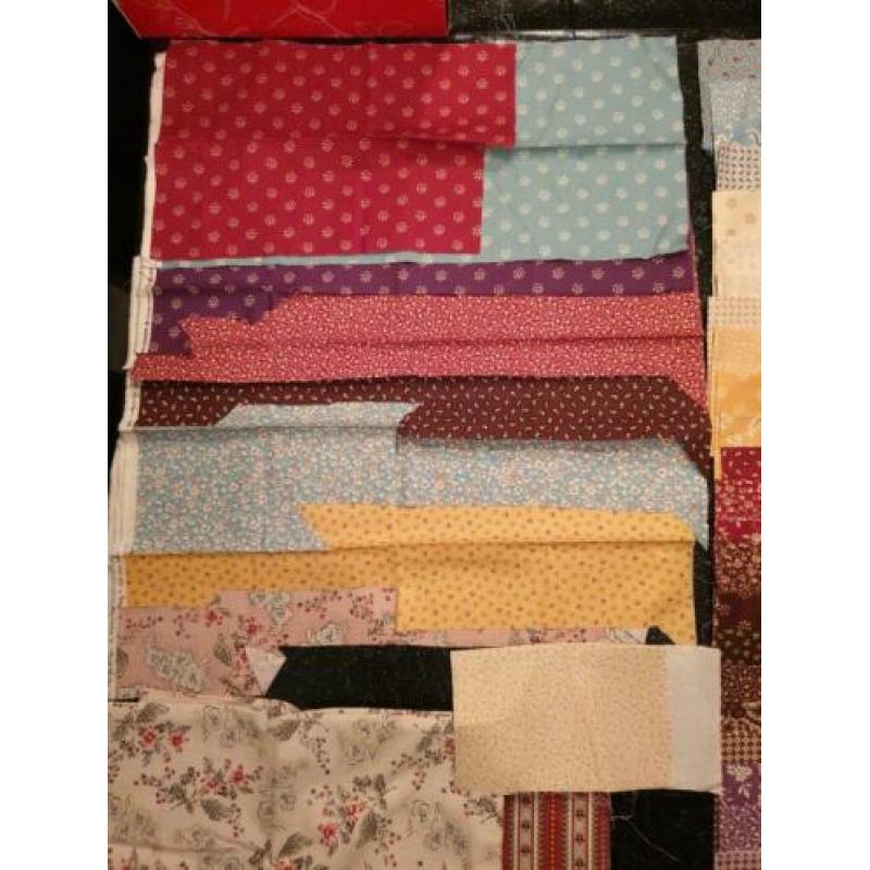Partij 4. Grote partij met diverse kleuren quiltstof!koopje