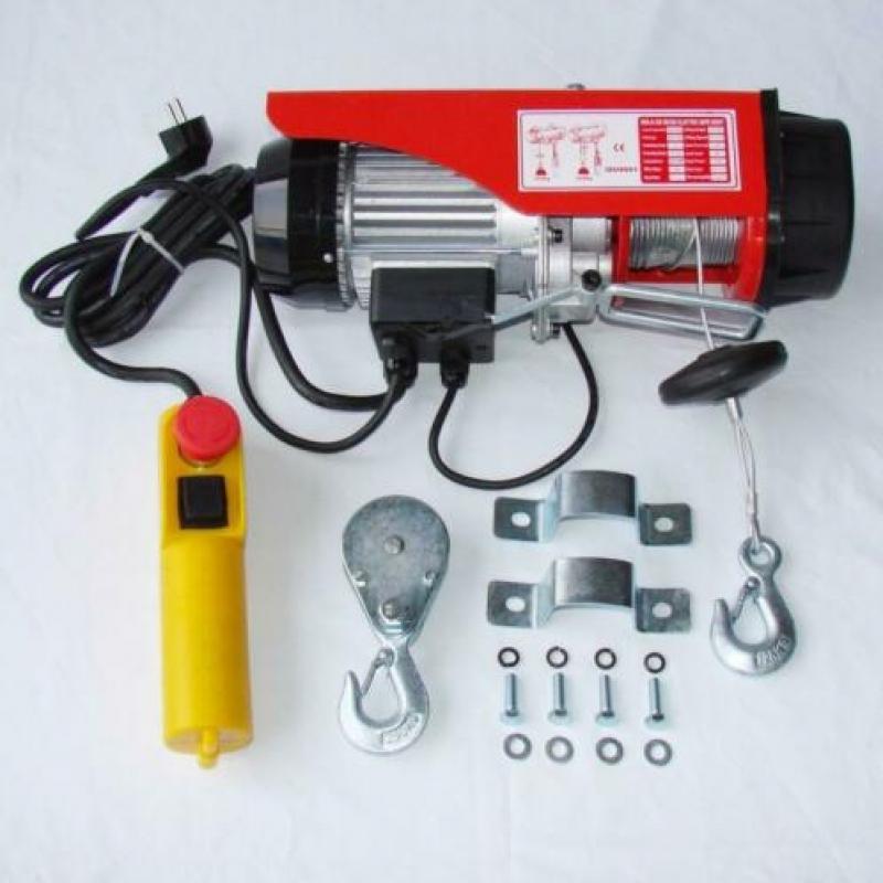 elektrische takel, bouwtakel, hijistakel, lier, takel 100kg