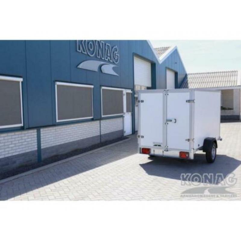 Easyline gesloten enkelas aanhangwagen 225x125x150