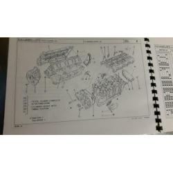 Maserati onderdelenboek voor de 2.0 + 2.8 V6 Biturbo motoren