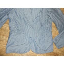 ESPRIT blauw streep jasje maat 42 zgan