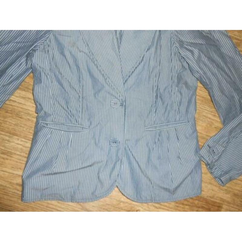 ESPRIT blauw streep jasje maat 42 zgan