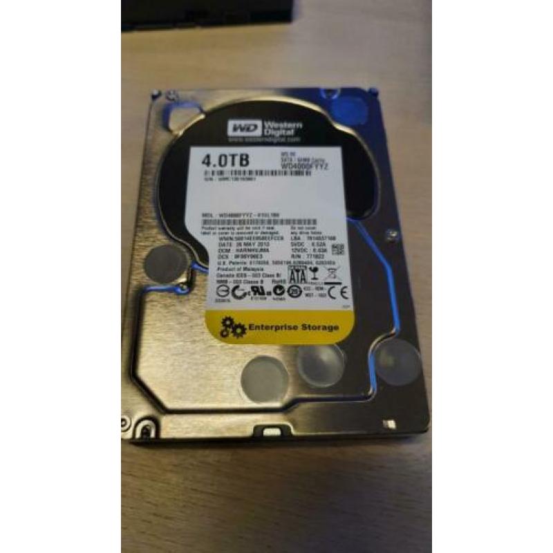 4x Western Digital 4TB WD4000FYYZ