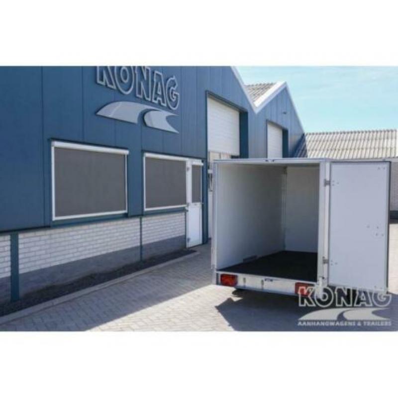 Easyline gesloten enkelas aanhangwagen 225x125x150