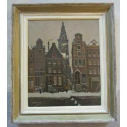 ==JAN KORTHALS 1916-1972=winter in AMSTERDAM==Zandstraat==