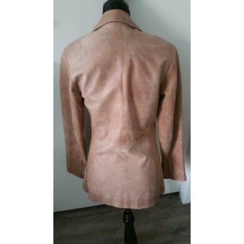 Mooi echt leren blazer jasje van Class leather mt 34