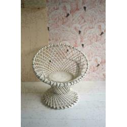 Rotan stoel wit