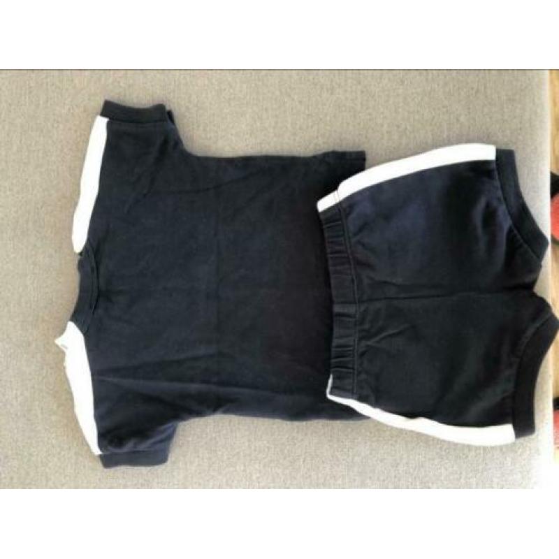 Moncler pak pakje set shirt broek jongens maat 62 blauw