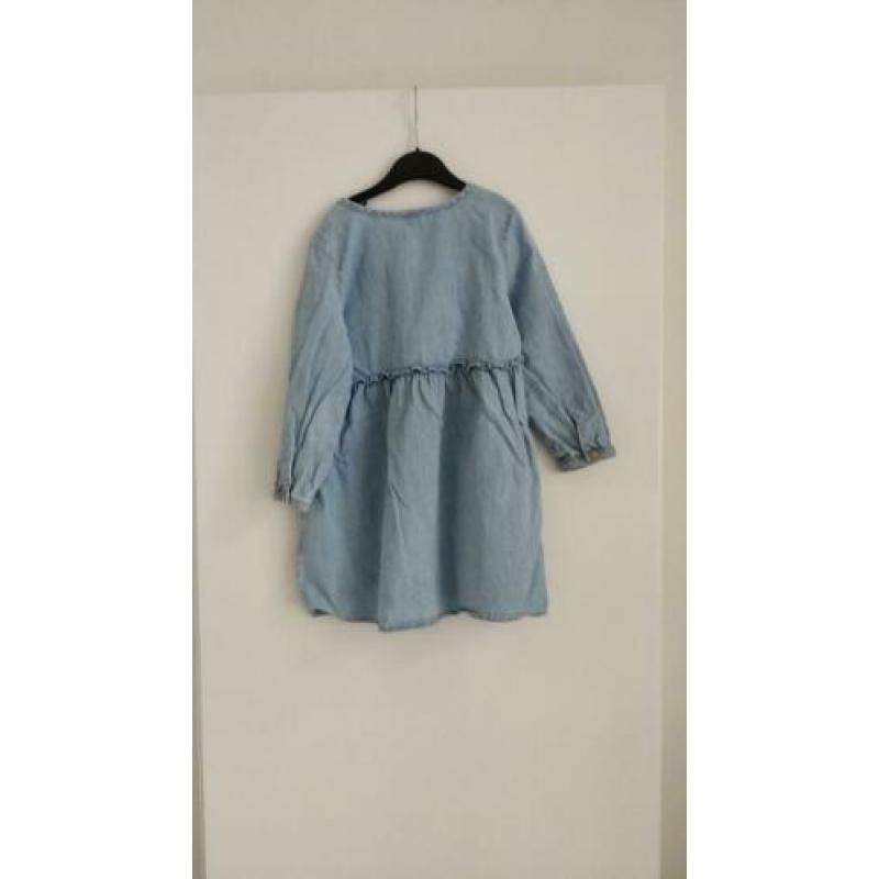 2x jurkjes maat 98 roze en jeans