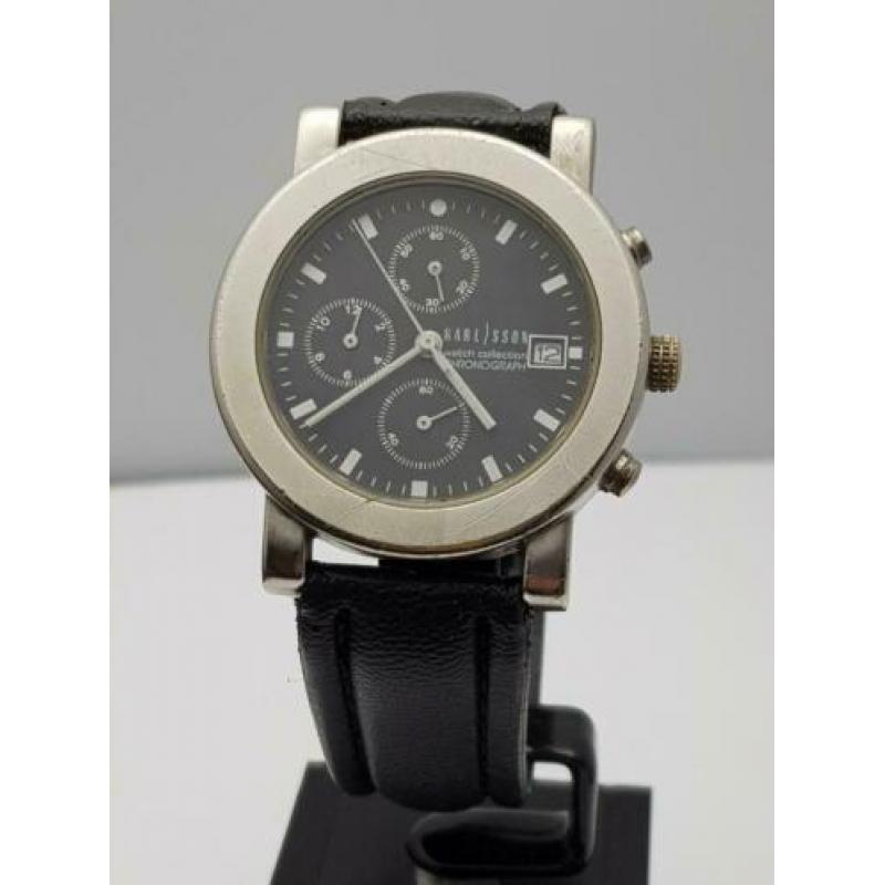 Vintige karlsson chronograph heren horloge