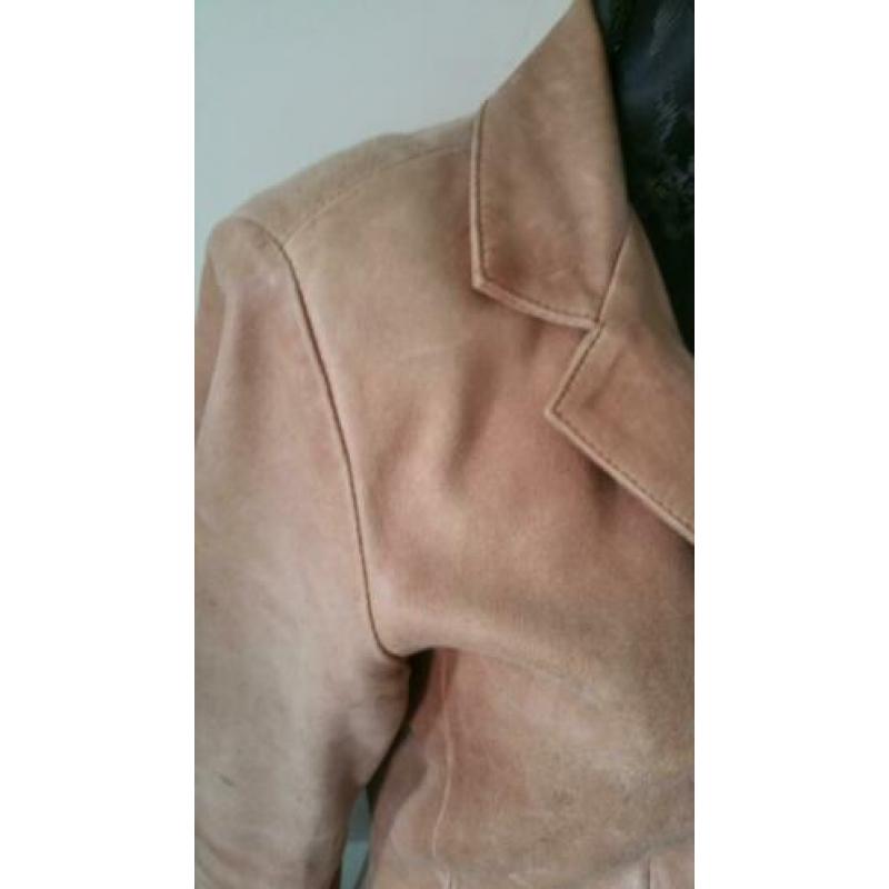 Mooi echt leren blazer jasje van Class leather mt 34