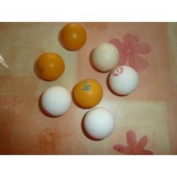 oude vintage tafeltennis ballen