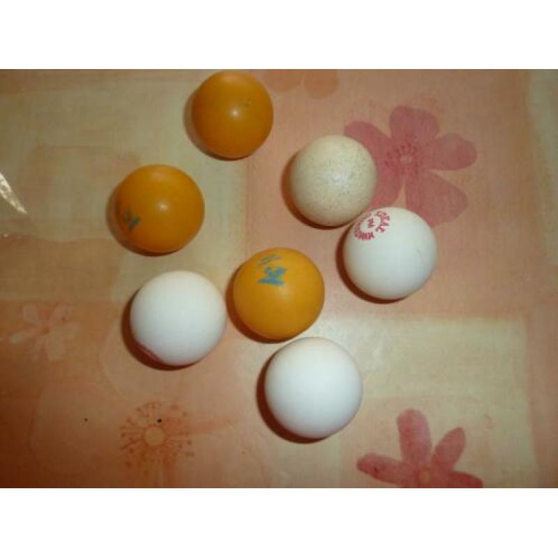 oude vintage tafeltennis ballen