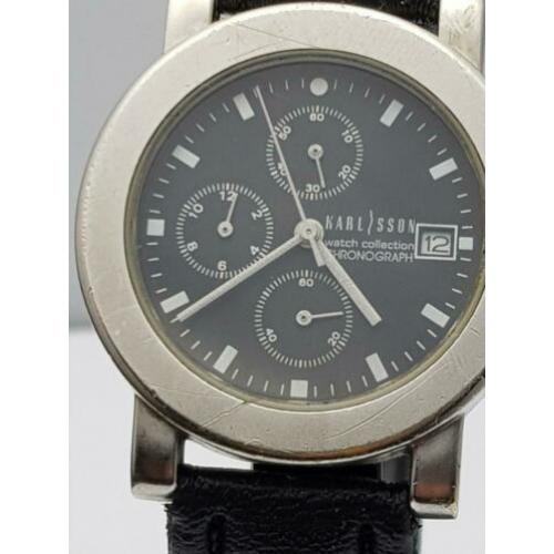Vintige karlsson chronograph heren horloge