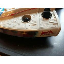 vintage ruimteschip robot Bluebird Manta jaren 80 speelgoed