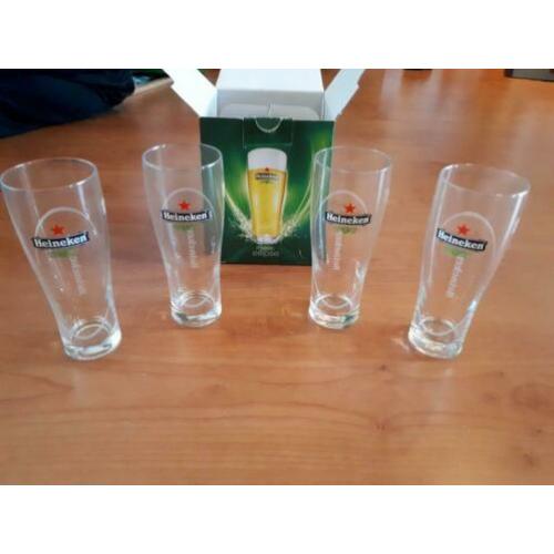 Nieuw 4 Heineken eclips glazen