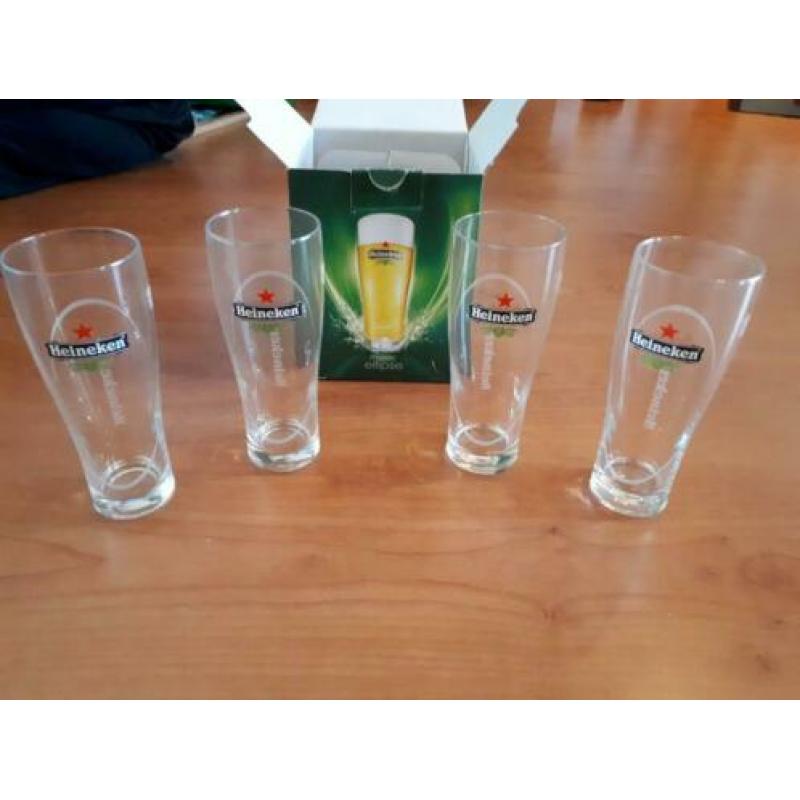 Nieuw 4 Heineken eclips glazen