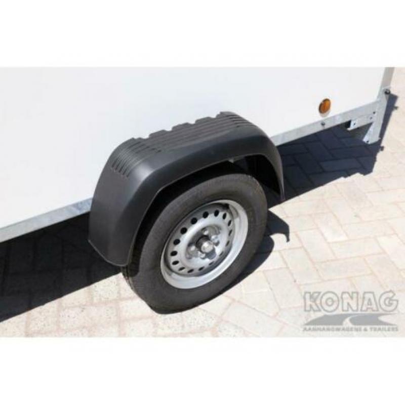Easyline gesloten enkelas aanhangwagen 225x125x150