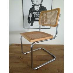 4x vintage design Thonet stijl Cesca buisframe stoel beuken