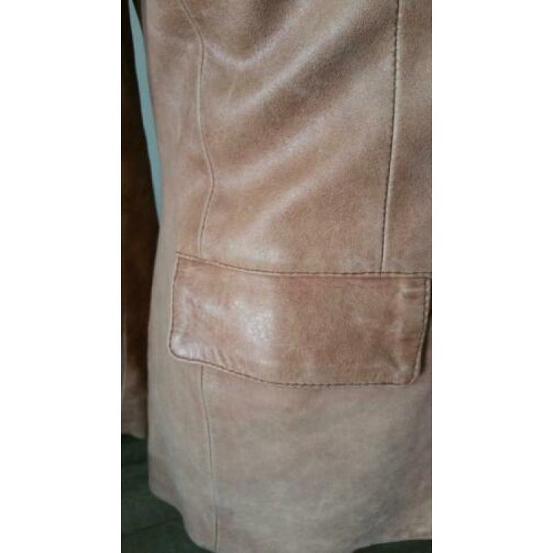 Mooi echt leren blazer jasje van Class leather mt 34