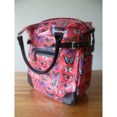 Willex 10155 fietstas Polykatoen Shopper butterfly 16 L