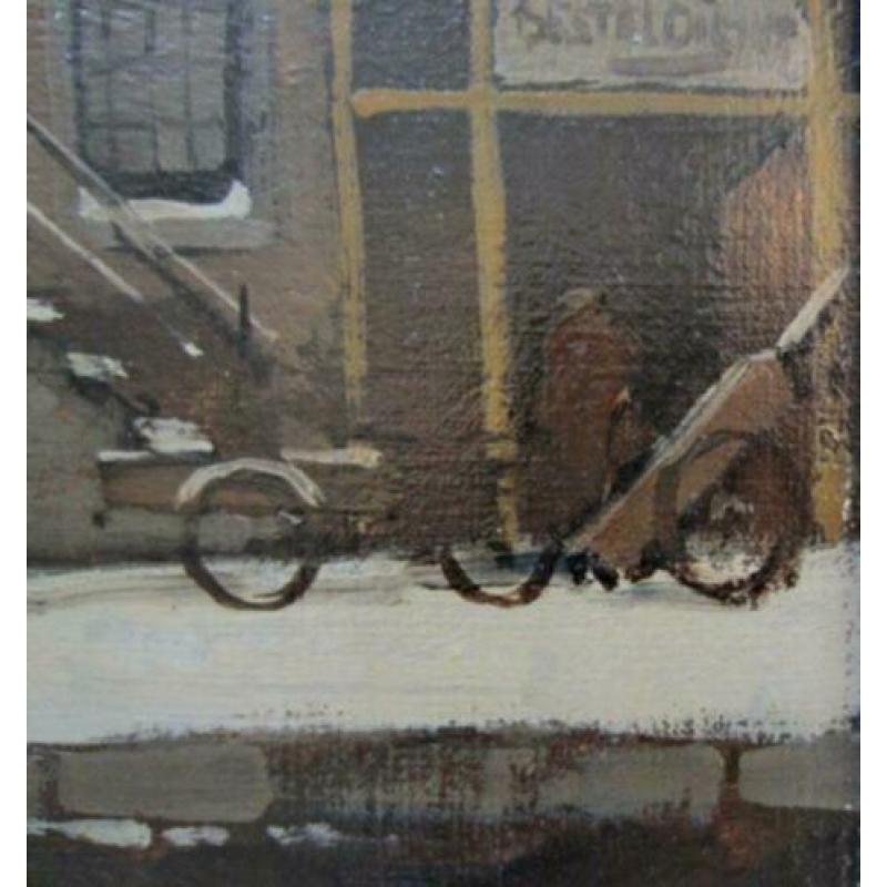 ==JAN KORTHALS 1916-1972=winter in AMSTERDAM==Zandstraat==