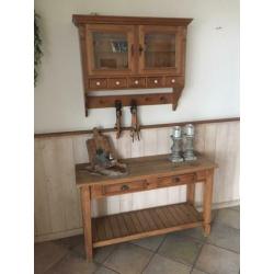 Dressoir met wandkast incl. ingebouwde verlichting