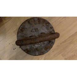 Antiek ijzeren gewicht 25 kg