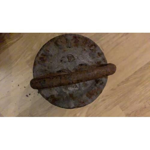 Antiek ijzeren gewicht 25 kg