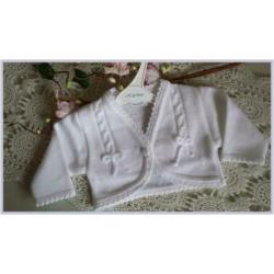 62 baby vestje new born voor doop bolero subtiel