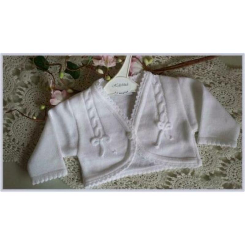 62 baby vestje new born voor doop bolero subtiel