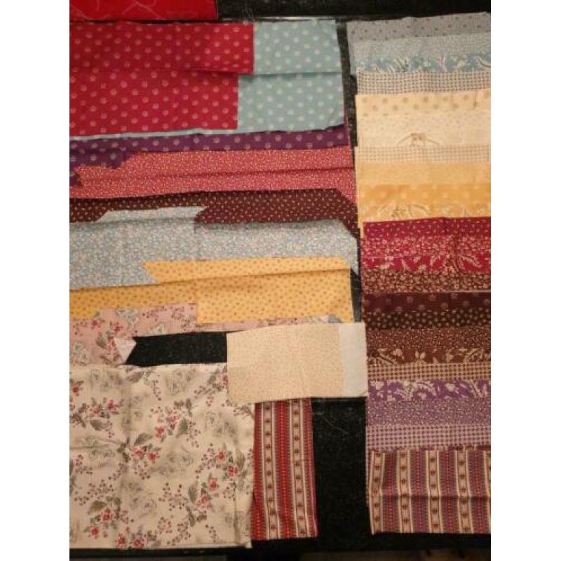 Partij 4. Grote partij met diverse kleuren quiltstof!koopje