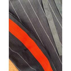 WE fashion stretch donkerblauw rood sportief rokje maat S