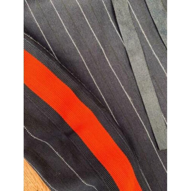 WE fashion stretch donkerblauw rood sportief rokje maat S