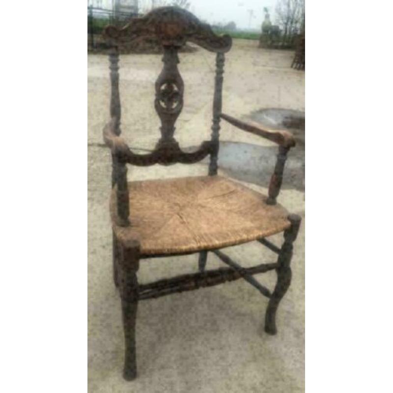 brocante armleuning stoel