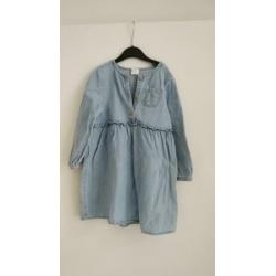 2x jurkjes maat 98 roze en jeans