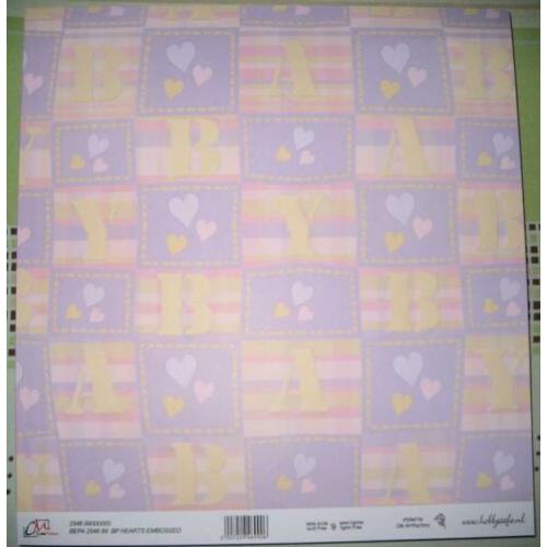 Scrapbook vel papier blad thema: Baby.