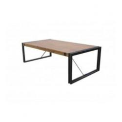 Salontafel industrieel | Salontafel acaciahout met metaal