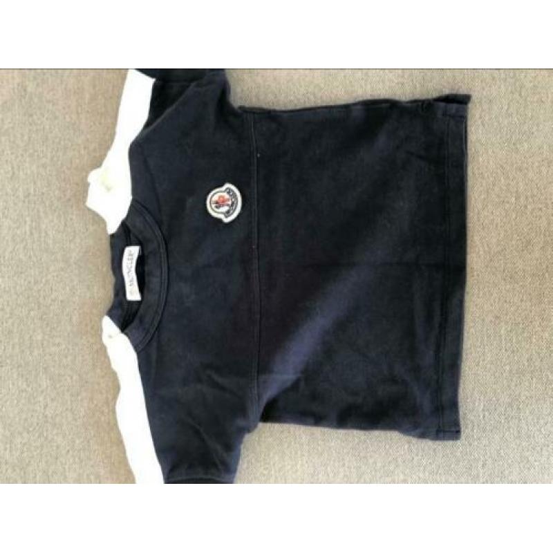Moncler pak pakje set shirt broek jongens maat 62 blauw