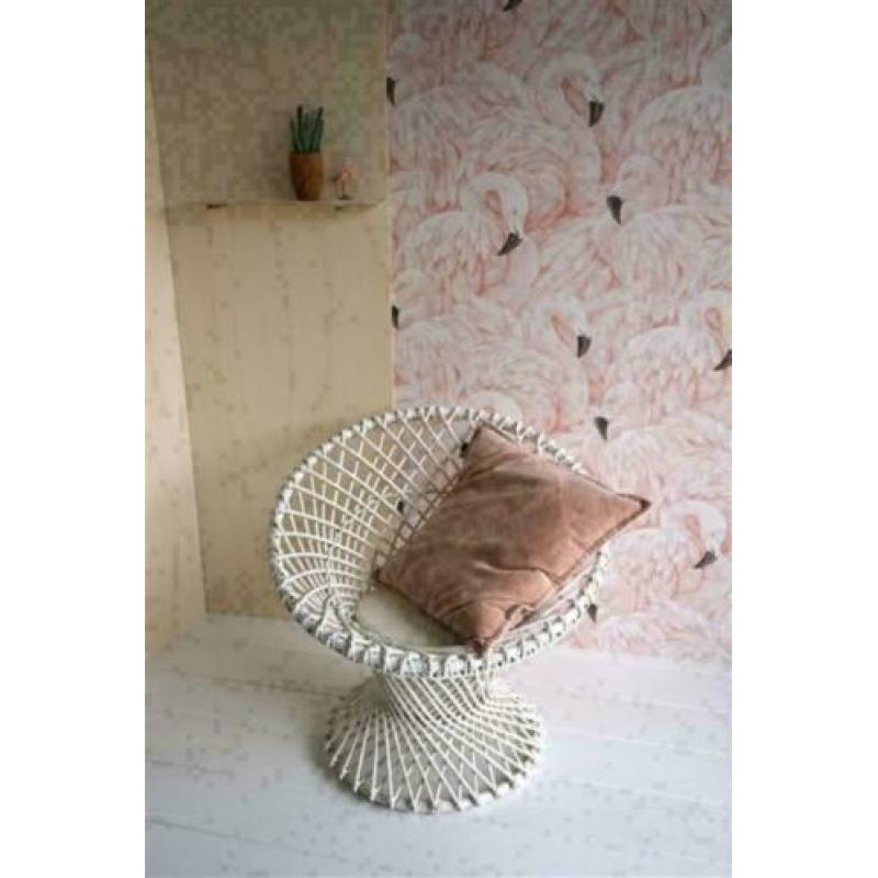 Rotan stoel wit