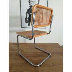 4x vintage design Thonet stijl Cesca buisframe stoel beuken