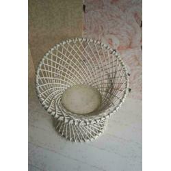 Rotan stoel wit