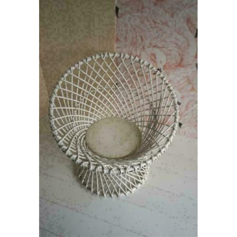 Rotan stoel wit